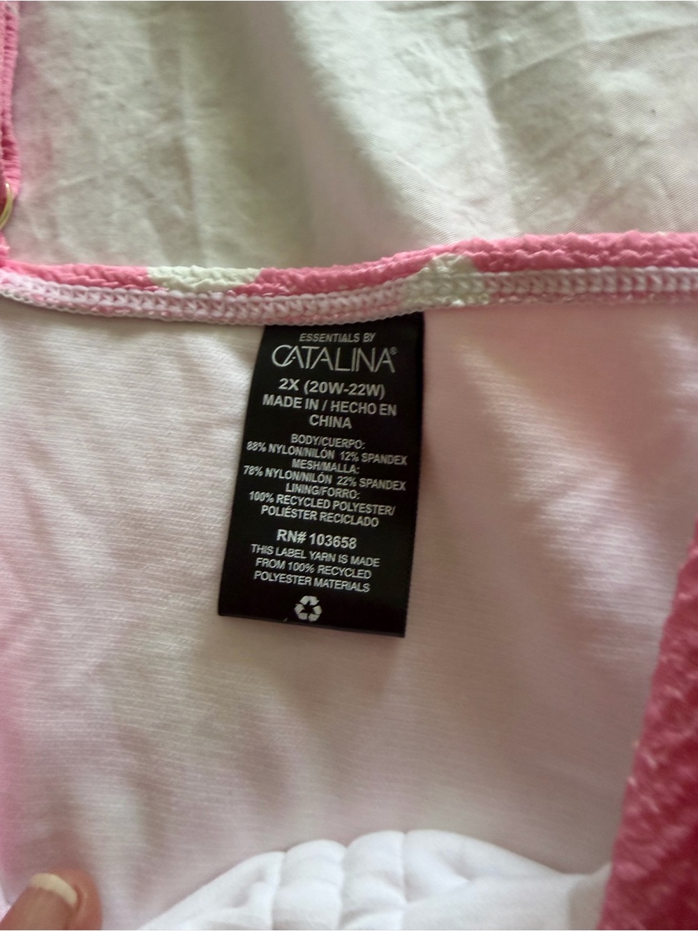 Catalina Pink and White Floral Swimwear - Picture 4 of 10